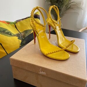 Christian Louboutin So Me Studded Sandal - Yellow